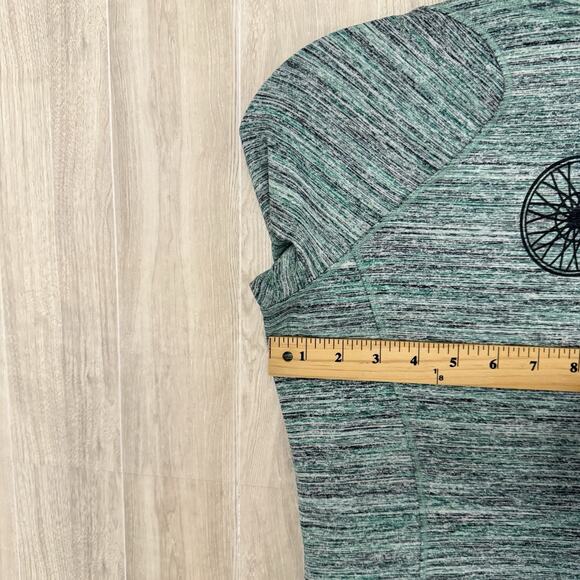 Lululemon Shirt Womens 6 Soulcycle Runderful Long Sleeve Heathered Green Top - Picture 12 of 13
